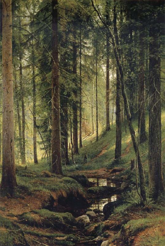 Ivan Shishkin The Brook in the Forest